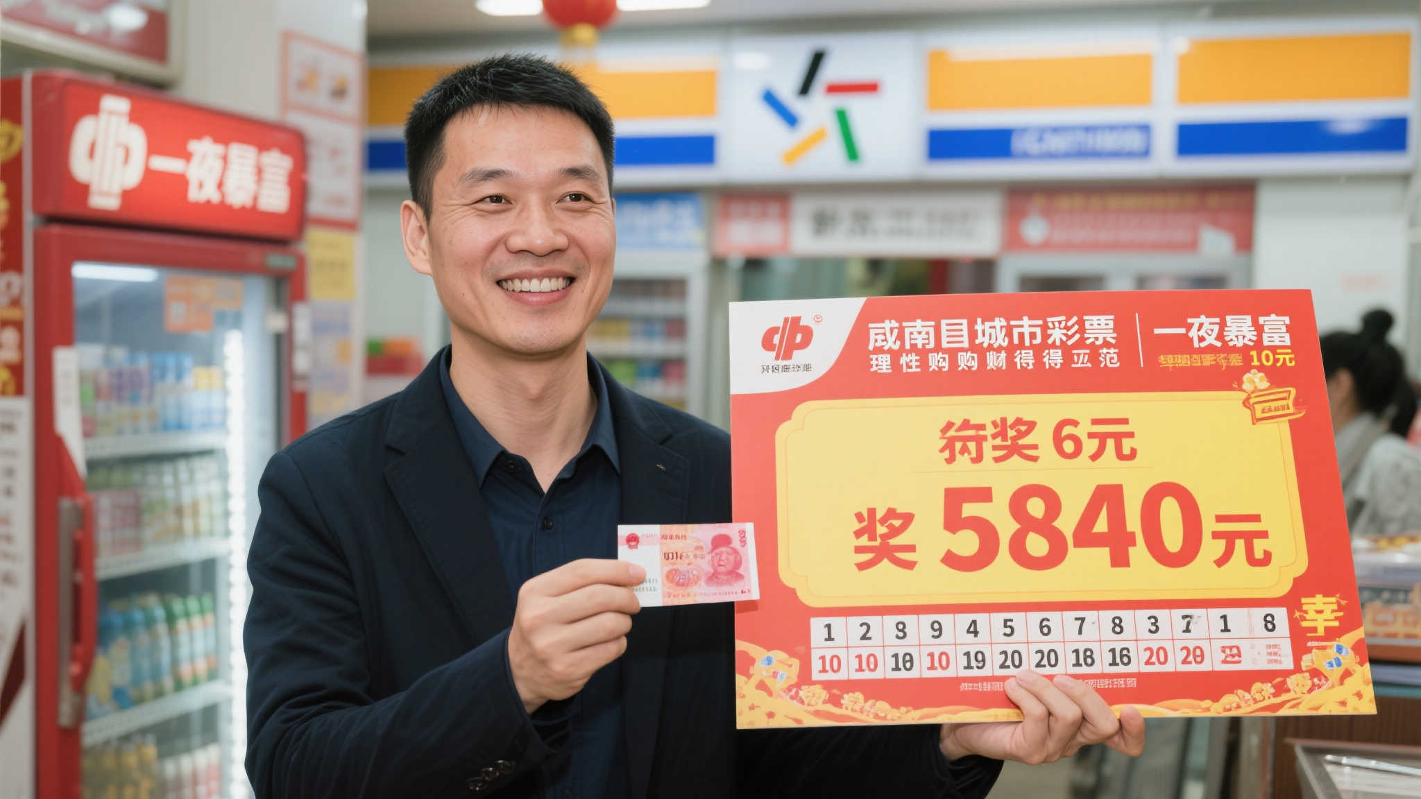 男子仅花6元喜中双色球584万：投注从不超10元