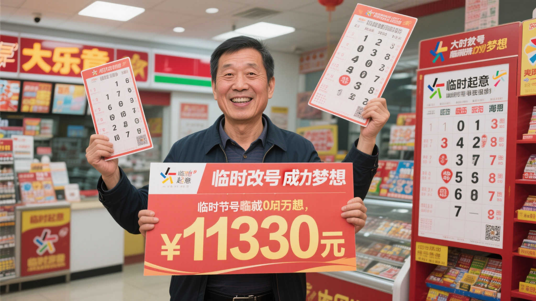 彩民临时改号喜中大乐透1330万 坦言曾两度与头奖失之交臂